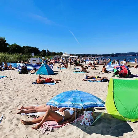 Apartament B3 Z Tarasem Na Dachu, 800M Plaza * Sopot